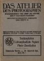 Billede af bogen Das Atelier des Photographen 1916 mit Photographische Chronik