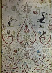 Billede af bogen Danske silkebroderede lærredsduge fra 16. og 17. århundrede - Med særligt henblik på de grafiske forbilleder