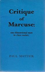 Billede af bogen Critique of Marcuse: one-dimensional man in class society