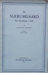 Billede af bogen Da Nærumgaard blev børnehjem i 1908
