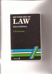 Billede af bogen Dictionary of Law