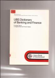 Billede af bogen UBS Dictionary of Banking and Finance