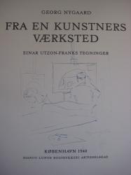 Billede af bogen Fra en kunstners værksted. Einar Utzon-Franks tegninger