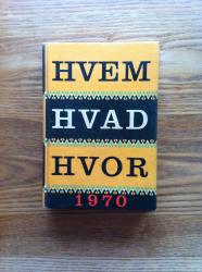 Billede af bogen Hvem Hvad Hvor 1970