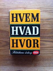 Billede af bogen Hvem Hvad Hvor 1964