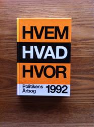 Billede af bogen Hvem Hvad Hvor 1992