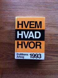 Billede af bogen Hvem Hvad Hvor 1993