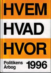 Billede af bogen HVEM HVAD HVOR 1996