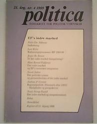 Billede af bogen Politica - Tidsskrift for politisk videnskab nr.4, 1989 - EF´s indre marked