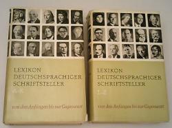 Billede af bogen Lexikon Deutschsprachiger Schriftsteller - von den anfängen bis zur Gegenwart - band 1+2