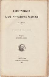 Billede af bogen Beretninger fra Dansk fotografisk Forening 1902