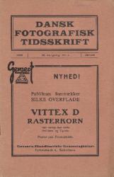 Billede af bogen Dansk fotografisk Tidsskrift 1929
