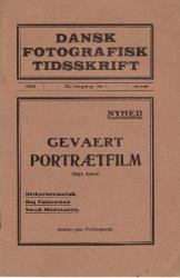 Billede af bogen Dansk fotografisk Tidsskrift 1930