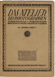 Billede af bogen Das Atelier des Photographen 1922