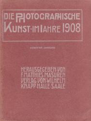 Billede af bogen Die Photographische Kunst im Jahre 1908