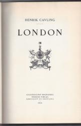Billede af bogen London