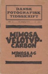 Billede af bogen Dansk fotografisk Tidsskrift 1924