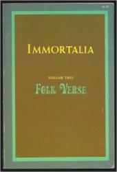 Billede af bogen Immortalia volume 2 Folk Verse