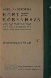 Billede af bogen Kort over København med gadefortegnelse og adgangstider for musæer og seværdigheder.