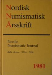 Billede af bogen Nordisk Numismatisk Årsskrift 1981 (Nordic Numismatic Journal).