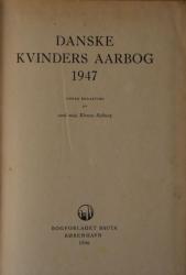 Billede af bogen Danske kvinders aarsbog 1947 (Danske kvinders årsbog 1947).