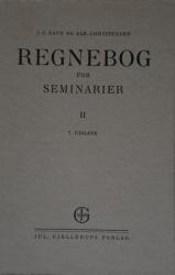 Billede af bogen Regnebog for seminarier II