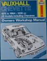 Billede af bogen Vauxhall Chevette Owners Workshop Manual - 1975 to 1256 cc; All models including Chevanne.