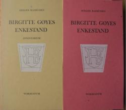 Billede af bogen Birgitte Gøyes enkestand og inventarium