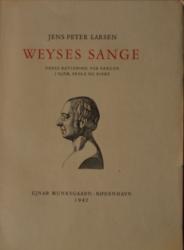 Billede af bogen Weyses sange