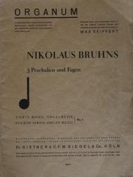 Billede af bogen Nikolaus Bruhns 3 Praeludien und Fugen