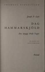 Billede af bogen Dag Hammarskjöld - Den utrygge Freds Vogter
