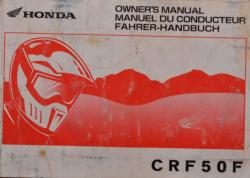 Billede af bogen Honda CRF 50 F - Owner's Manual