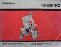 Billede af bogen Honda CR80R/CR80R2 - Owner's maintenance manuel (instruktionsbog).