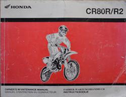 Billede af bogen Honda CR80R/CR80R2 - Owner's maintenance manuel (instruktionsbog).