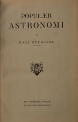 Billede af bogen Populær astronomi