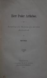 Billede af bogen Herr Peder Arrheboe: Fortælling fra Færøerne fra det 18de  Aarhundrede