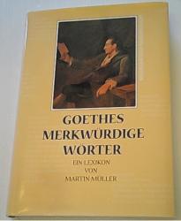 Billede af bogen Goethes merkwürdige Wörter