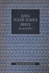 Billede af bogen Hans Egede Schack Breve 