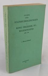 Billede af bogen Studier over Statshusholdningen i Kong Frederik IV's regeringstid 1699-1730