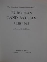 Billede af bogen European land battles 1939 – 1943 (The illustrated History of  World War II)