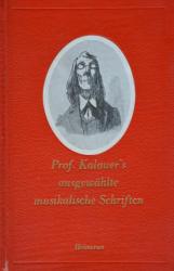 Billede af bogen Prof. Kalauer’s ausgewählte musikalische Schriften 