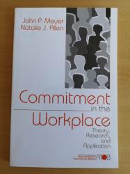 Billede af bogen Commitment in the Workplace - Theory, Research and Application