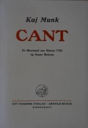 Billede af bogen Cant – Et skuespil om Henry VIII og Anne Boleyn