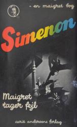 Billede af bogen Maigret  tager fejl  – Maigret bog nr. 34