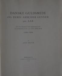 Billede af bogen Danske Guldsmede og Deres arbejde gennem 500 år 