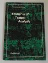 Billede af bogen Elements of textual analysis