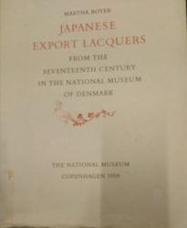 Billede af bogen  Japanese Export Lacquers.