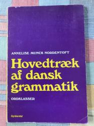 Billede af bogen Hovedtræk af dansk grammatik - ordklasser