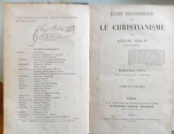 Billede af bogen  ETUDES PHILOSOPHIQUES SUR LE CHRISTIANISME  Billede af bogen  ETUDES PHILOSOPHIQUES SUR LE CHRISTIANISME