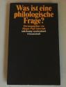 Billede af bogen Was ist eine philologische Frage?